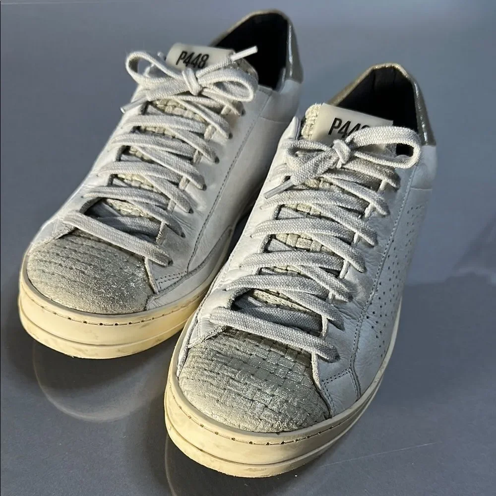 ✨ P448 John Metallic Sneakers – Women’s Size 38✨ (B-1544)